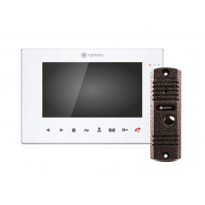 Видеодомофон Optimus VM-7.8 (w) + DS-700L (медь)