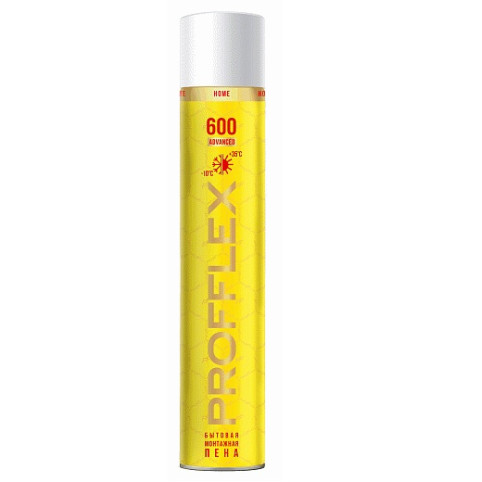 Пена монтажная PROFFLEX 600 ADVANCED бытовая